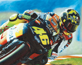 Valentino Rossi Art Print