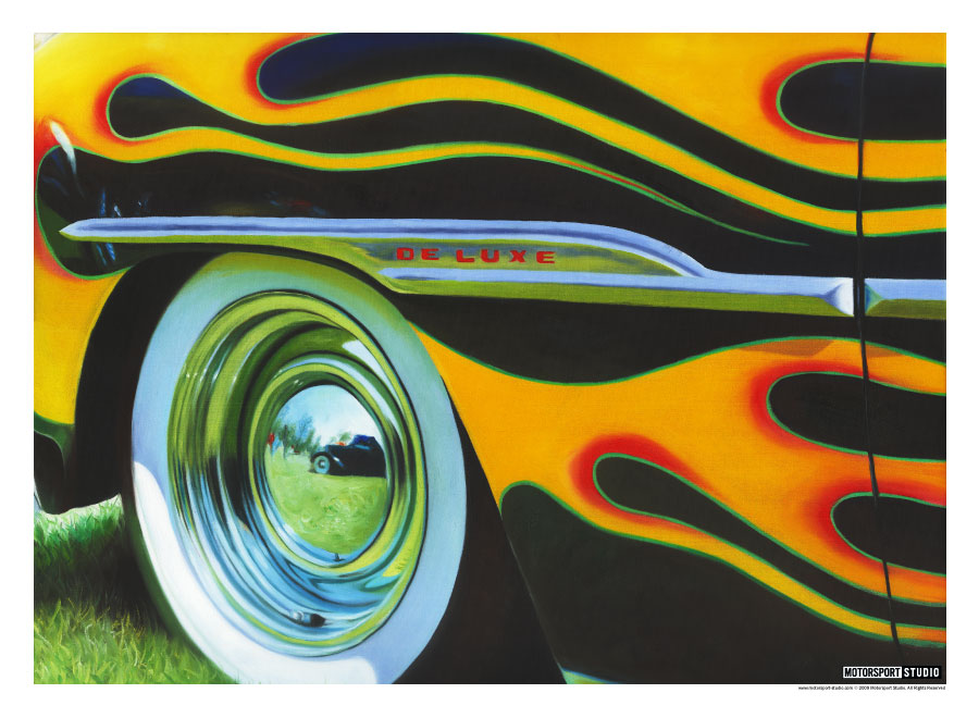Lead Sled Chromed Hubcap