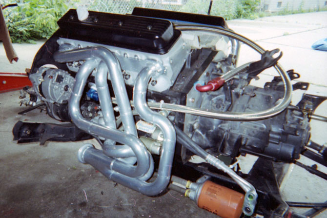 Fabricated equal length small block Chevy headers